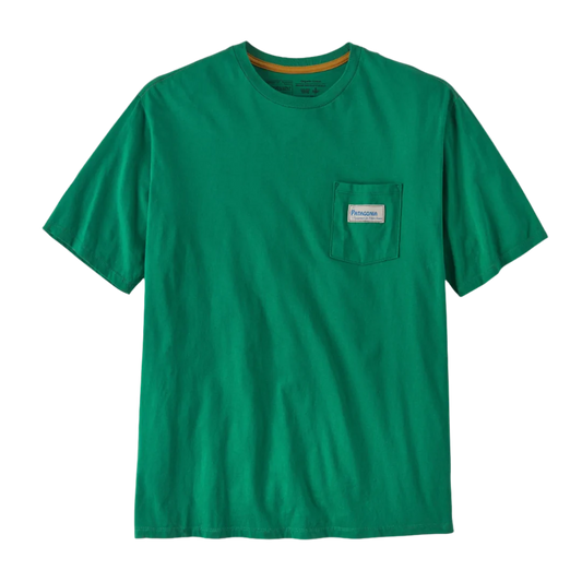 Patagonia Water People Organic Pocket Tee Gather Green