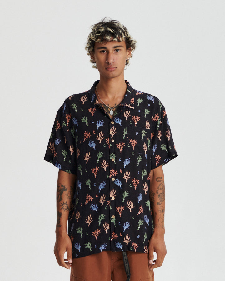 TCSS Reefing Resort Shirt Black