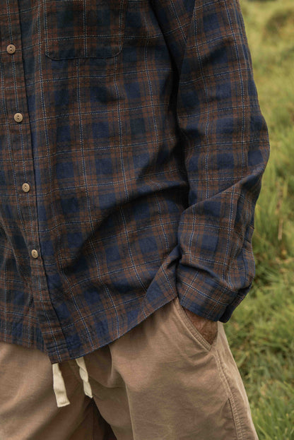 McTavish Check L/S Shirt Blue