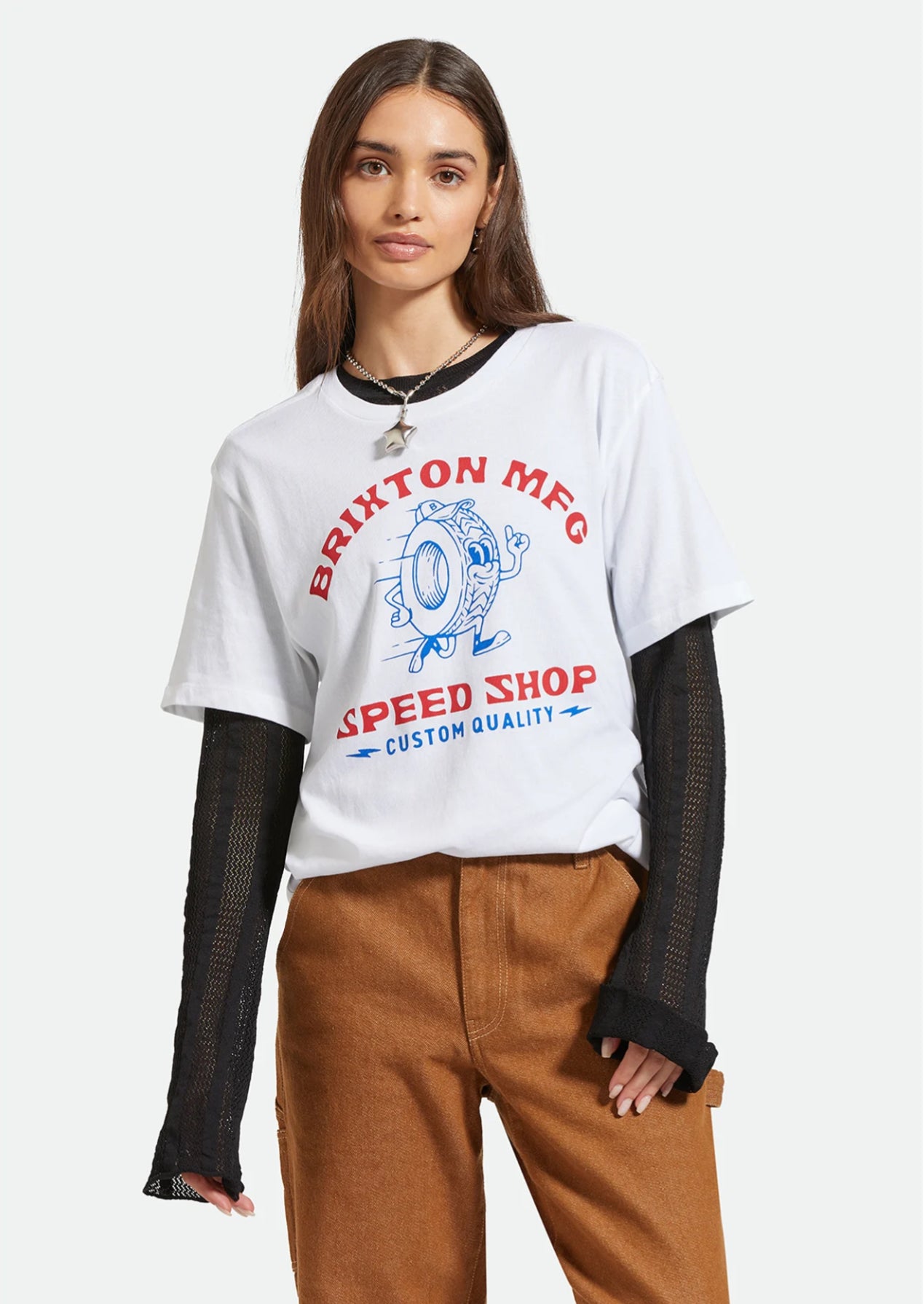 Brixton Speed Shop Vintage Crew T-Shirt