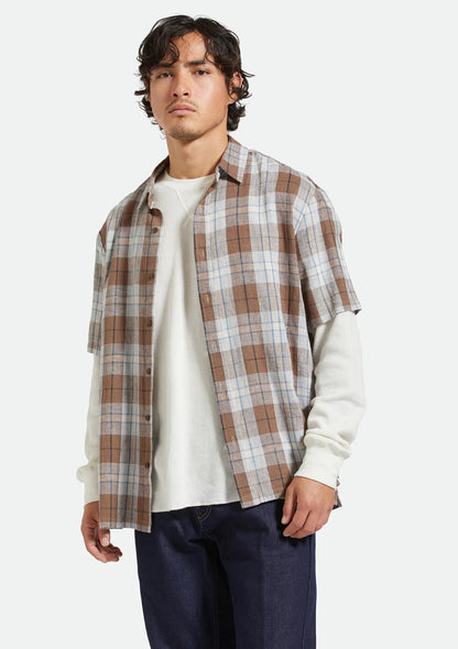 Brixton Cru Linen Blend S/S Shirt