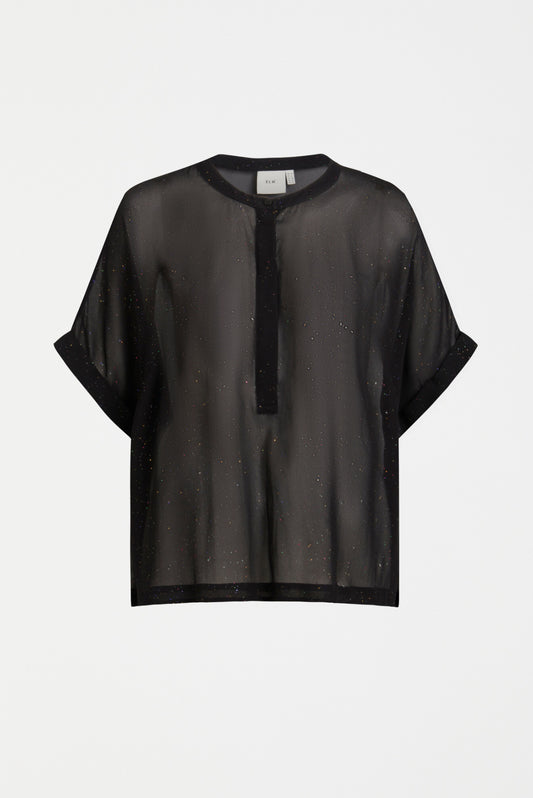 Elk Gille Sheer Top Black Multi-Glitter