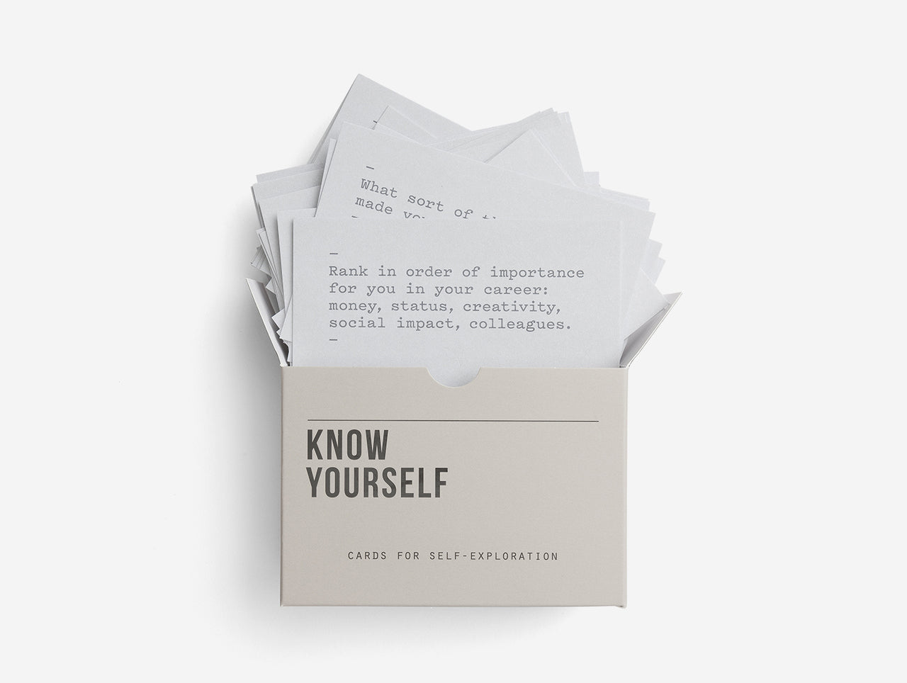 School Of Life Know Yourself Prompt Cards