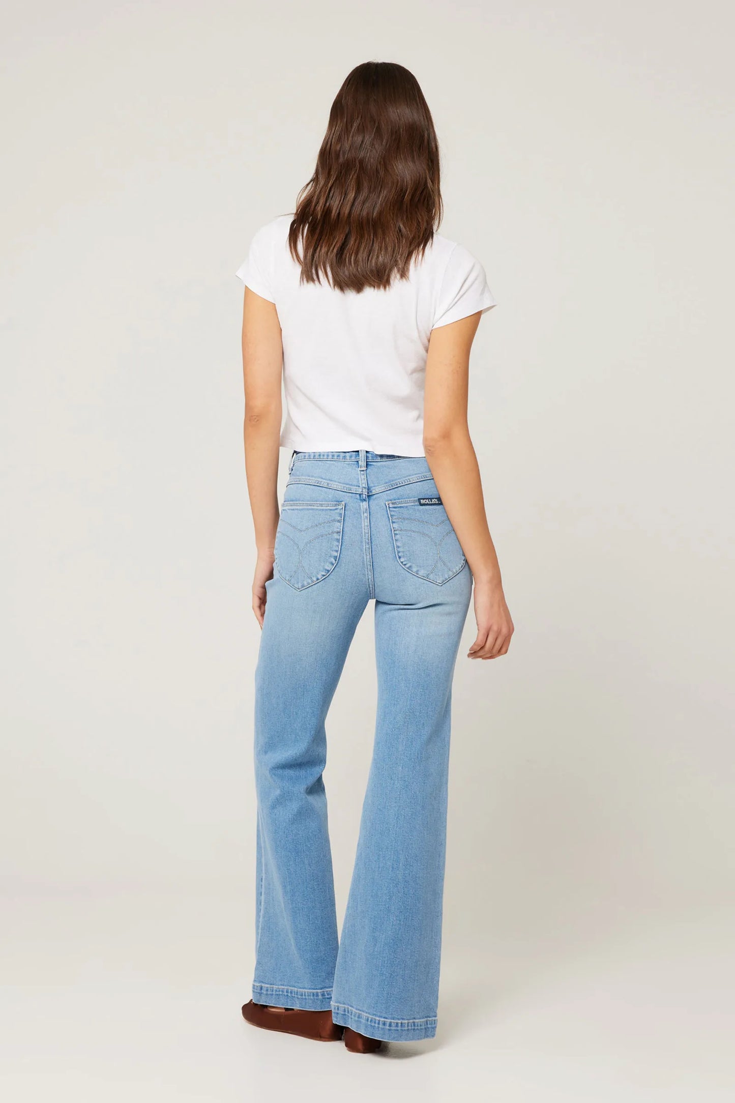 Rolla’s Carly Eastcoast Flare Jean Light Vintage Blue