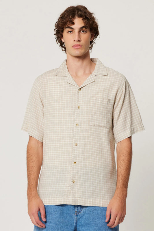 Rolla’s Bowler Check Shirt Natural