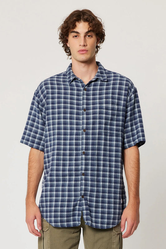 Rolla’s Angus Shirt Blue Check