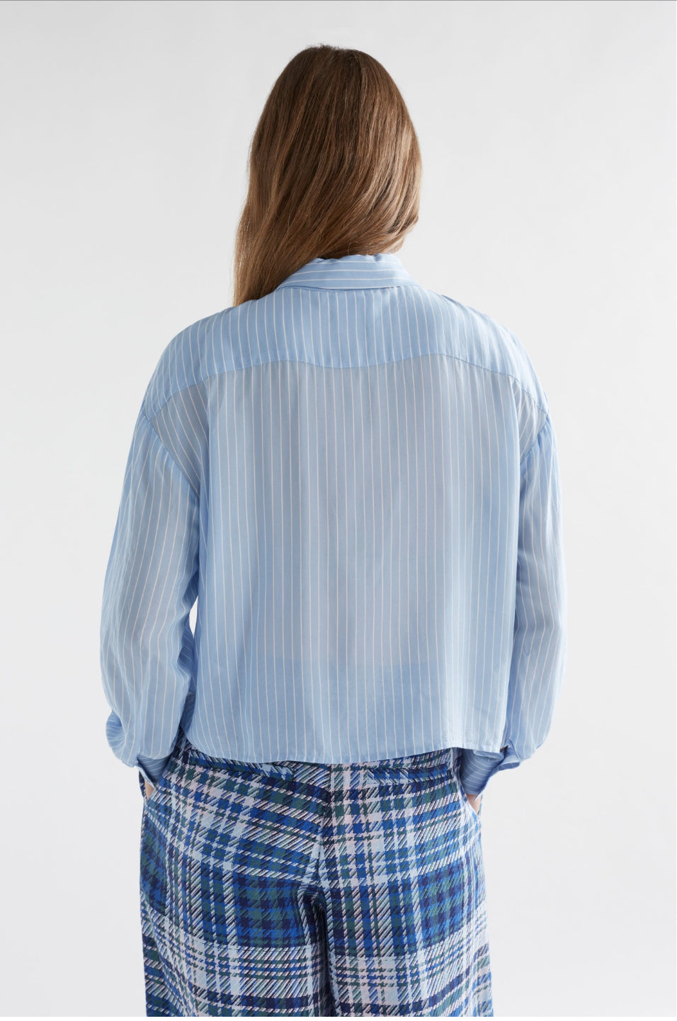 Elk Sera Shirt Pale Blue Stripe