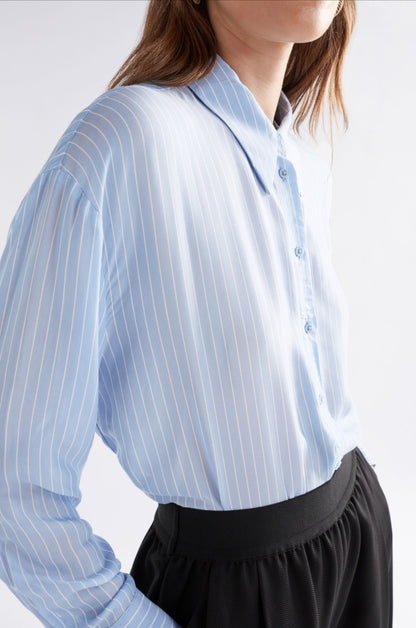 Elk Sera Shirt Pale Blue Stripe