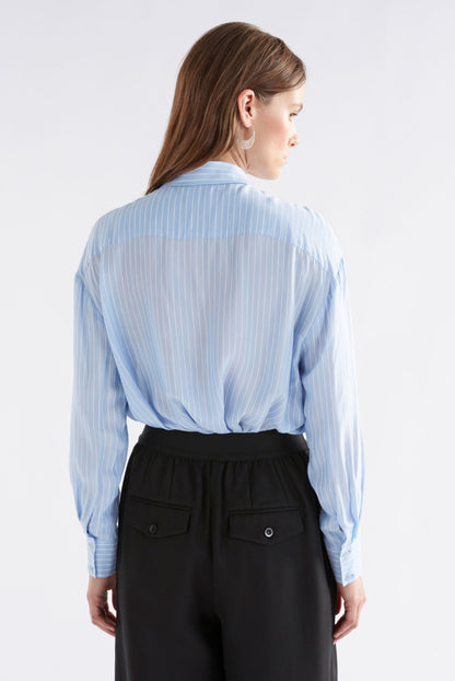 Elk Sera Shirt Pale Blue Stripe