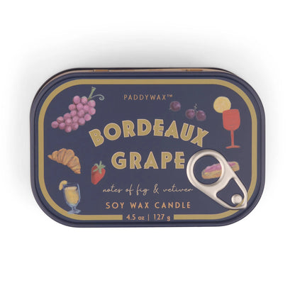 Paddywax Bistro Candle Bordeaux Grape 8oz/4.5oz