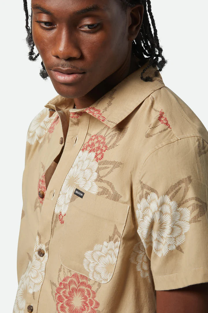 Brixton Charter Print S/S Shirt Painterly Floral