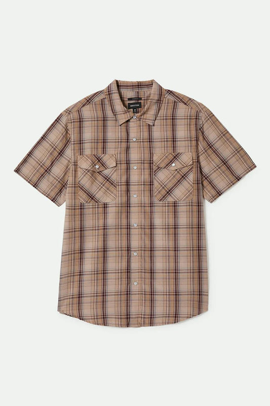 Brixton Wayne S/S Shirt Western Plaid