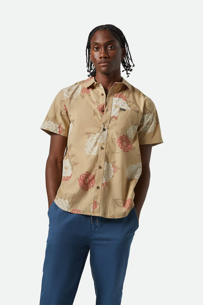 Brixton Charter Print S/S Shirt Painterly Floral