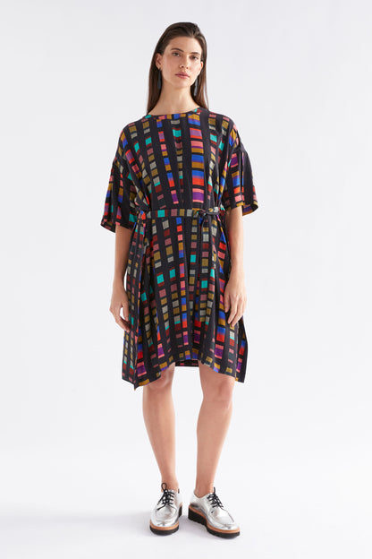 Elk Kira Short Dress Tessela Print